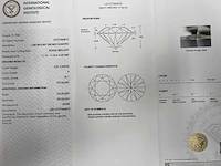 14 krt wit gouden ring met diamant 5,23 crt - afbeelding 3 van  10