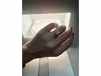 14 krt wit gouden ring met diamant 5,23 crt - afbeelding 10 van  10