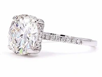 14 krt wit gouden ring met diamant 5,29 crt - afbeelding 1 van  6