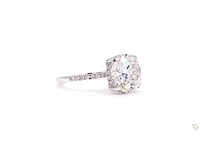 14 krt wit gouden ring met diamant 5,29 crt - afbeelding 3 van  6