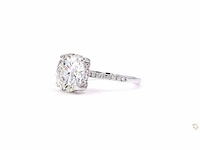 14 krt wit gouden ring met diamant 5,29 crt - afbeelding 5 van  6