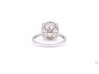 14 krt wit gouden ring met diamant 5,29 crt - afbeelding 6 van  6