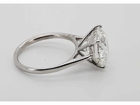 14 krt wit gouden ring met diamant 6,01 crt - afbeelding 4 van  6