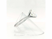 14 krt. wit gouden ring met diamant 6,22 crt. - afbeelding 7 van  12