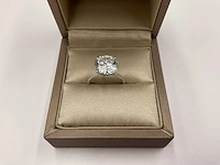 14 krt. wit gouden ring met diamant 6,22 crt. - afbeelding 12 van  12