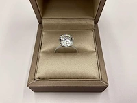 14 krt. wit gouden ring met diamant 6,22 crt. - afbeelding 1 van  12