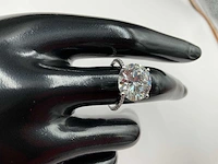 14 krt. wit gouden ring met diamant 6,22 crt. - afbeelding 7 van  12