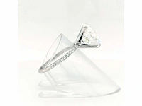 14 krt. wit gouden ring met diamant 6,22 crt. - afbeelding 9 van  12