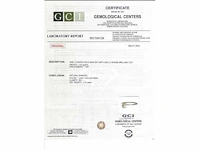 14 krt wit gouden ring met diamant natural gci 1,01 crt - afbeelding 3 van  6