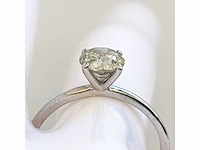 14 krt wit gouden ring met diamant natural gci 1,01 crt - afbeelding 5 van  6