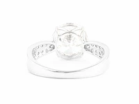 14 krt wit gouden ring met diamanten 3,18 crt - afbeelding 3 van  9