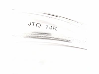 14 krt wit gouden ring met diamanten 3,18 crt - afbeelding 6 van  9