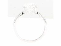 14 krt wit gouden ring met diamanten 3,18 crt - afbeelding 9 van  9