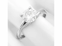 14 krt wit gouden ring met natuurlijke diamant 1,00 crt - afbeelding 1 van  7