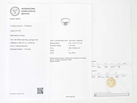 14 krt wit gouden ring met natuurlijke diamant 1,00 crt - afbeelding 2 van  7