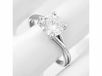 14 krt wit gouden ring met natuurlijke diamant 1,00 crt - afbeelding 4 van  7