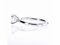 14 krt wit gouden ring met natuurlijke diamant 1,01 crt - afbeelding 4 van  8