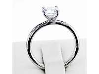 14 krt wit gouden ring met natuurlijke diamant 1,01 crt - afbeelding 7 van  8