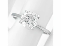 14 krt wit gouden ring met natuurlijke diamant 1,01 crt - afbeelding 1 van  7