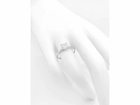 14 krt wit gouden ring met natuurlijke diamant 1,01 crt - afbeelding 6 van  7