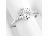 14 krt wit gouden ring met natuurlijke diamant 1,02 crt - afbeelding 3 van  7
