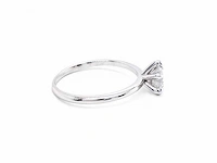 14 krt wit gouden ring met natuurlijke diamant 1,02 crt - afbeelding 4 van  7