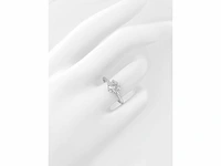 14 krt wit gouden ring met natuurlijke diamant 1,02 crt - afbeelding 5 van  7