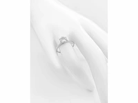 14 krt wit gouden ring met natuurlijke diamant 1,02 crt - afbeelding 6 van  7