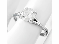 14 krt wit gouden ring met natuurlijke diamant 1,03 crt - afbeelding 4 van  8