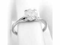 14 krt wit gouden ring met natuurlijke diamant 1,03 crt - afbeelding 5 van  8