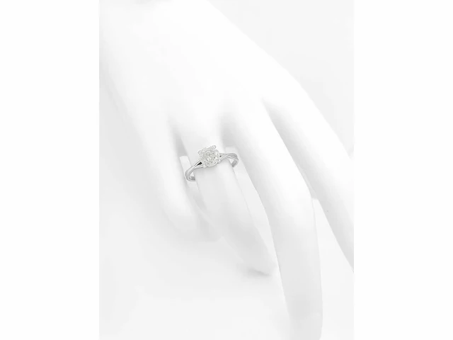 14 krt wit gouden ring met natuurlijke diamant 1,03 crt - afbeelding 8 van  8