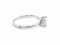14 krt wit gouden ring met natuurlijke diamant 1,03 crt - afbeelding 7 van  8