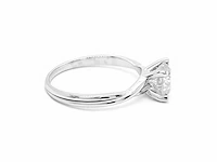 14 krt wit gouden ring met natuurlijke diamant 1,04 crt - afbeelding 2 van  6