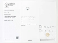 14 krt wit gouden ring met natuurlijke diamant 1,04 crt - afbeelding 3 van  6