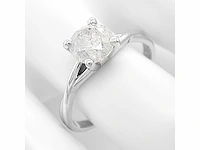 14 krt wit gouden ring met natuurlijke diamant 1,04 crt - afbeelding 4 van  6