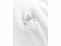 14 krt wit gouden ring met natuurlijke diamant 1,04 crt - afbeelding 5 van  6