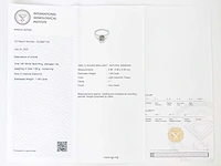 14 krt wit gouden ring met natuurlijke diamant 1,48 crt - afbeelding 2 van  5