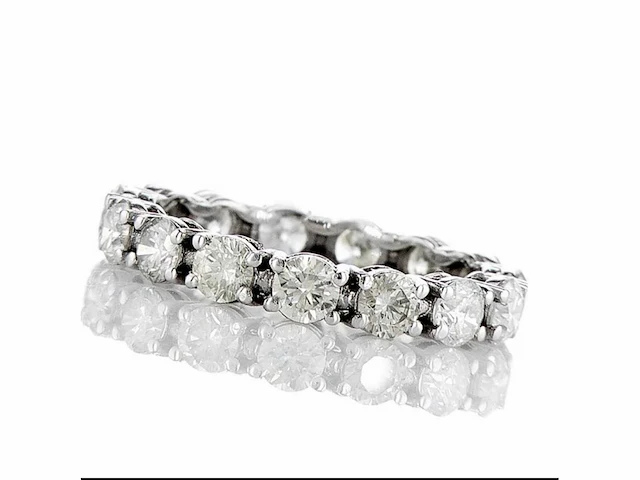 14 krt wit gouden ring met natuurlijke diamant 2,44 crt - afbeelding 3 van  6
