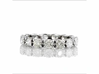 14 krt wit gouden ring met natuurlijke diamant 2,44 crt - afbeelding 4 van  6