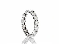 14 krt wit gouden ring met natuurlijke diamant 2,44 crt - afbeelding 6 van  6