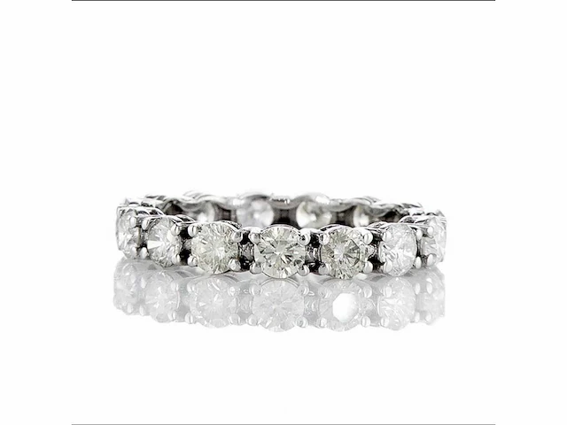 14 krt wit gouden ring met natuurlijke diamant 2,44 crt - afbeelding 4 van  6