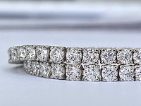 14 krt wit gouden tennis armband met diamant 1,94 crt - afbeelding 10 van  12