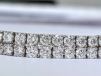 14 krt wit gouden tennis armband met diamanten 1,94 crt - afbeelding 2 van  12