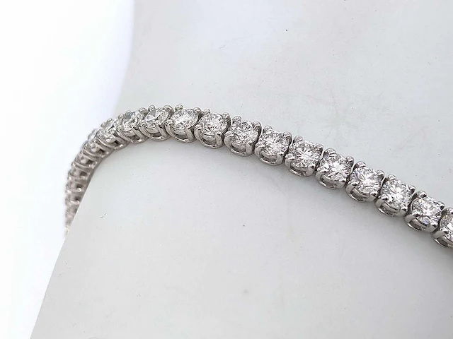 14 krt wit gouden tennis armband met diamanten 1,94 crt - afbeelding 4 van  12