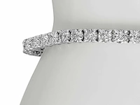 14 krt. wit gouden tennis armband met diamanten 5,83 crt. - afbeelding 5 van  5