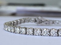 14 krt wit gouden tennis armband met diamanten 8,21 crt