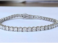 14 krt wit gouden tennis armband met diamanten 8,21 crt - afbeelding 6 van  9