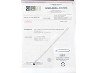 14 krt wit gouden tennis armband met natuurlijke diamant 3,90 crt - afbeelding 2 van  7