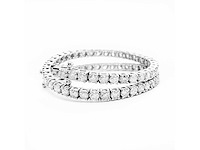 14 krt wit gouden tennis armband met natuurlijke diamant 3,90 crt - afbeelding 7 van  7