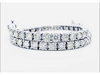14 krt wit gouden tennis armband met natuurlijke diamant 5,12 crt